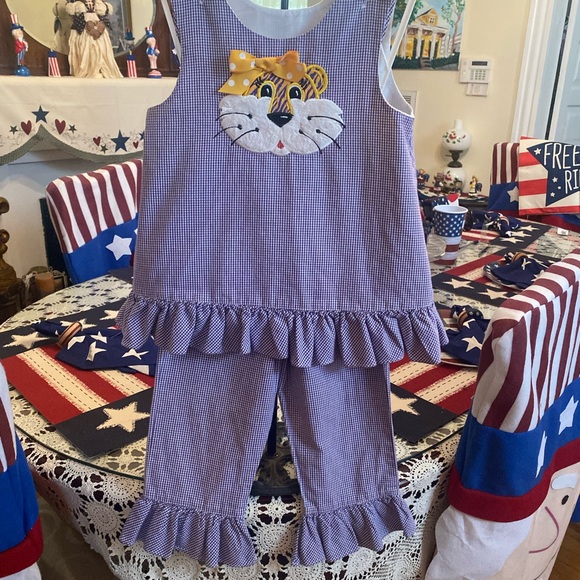 Silly Cat Boutique Girls 2 pc Pant set size 4 - Picture 5 of 16